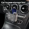 Crystal Diamond Car Vent Storage Box Auto Leather Organizer Cell Phone Glass Key Card Holder Decor Car Accessories for Women