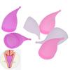Reusable Medical Silicone Soft Menstrual Women Period Cup Size Small Large Pads