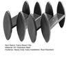 4Pcs Fence Board Fixing Clips Stainless Steel Fence Panel Concrete Base Spacer Fence Hardware Reduces Moisture Rot for DIY Fence Installation