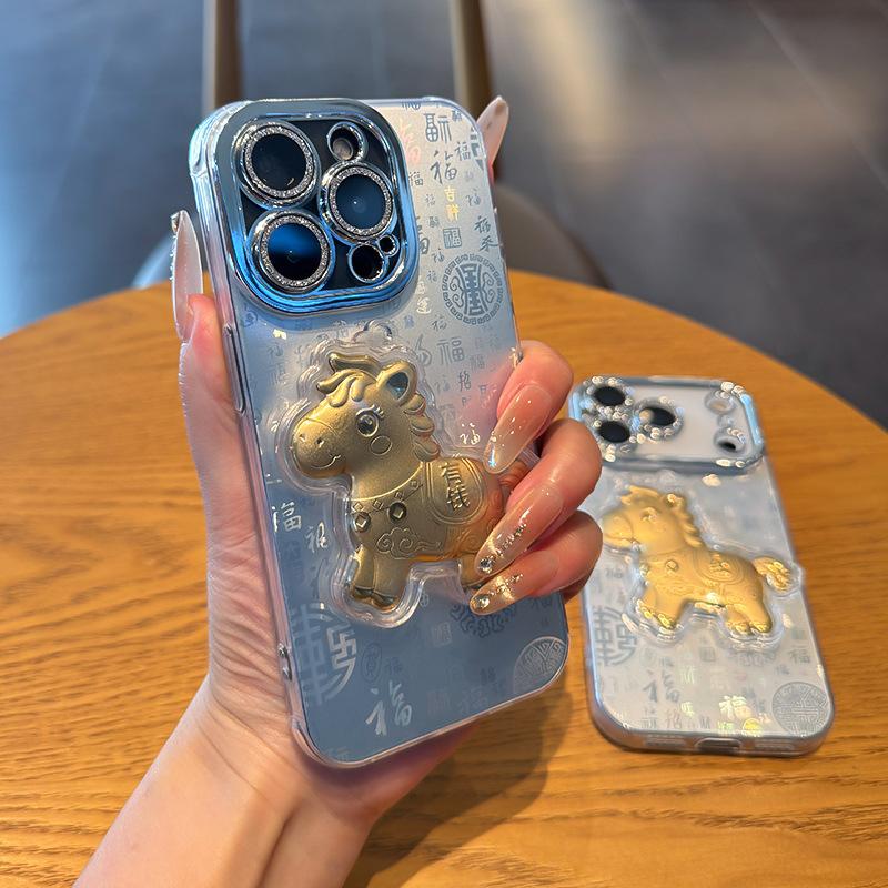 Новогодняя модель, Год Лошади, подходит для чехла на мобильный телефон Apple 11 Pro, защита объектива Baifu, чехол для мобильного телефона iPhone11 Pro.