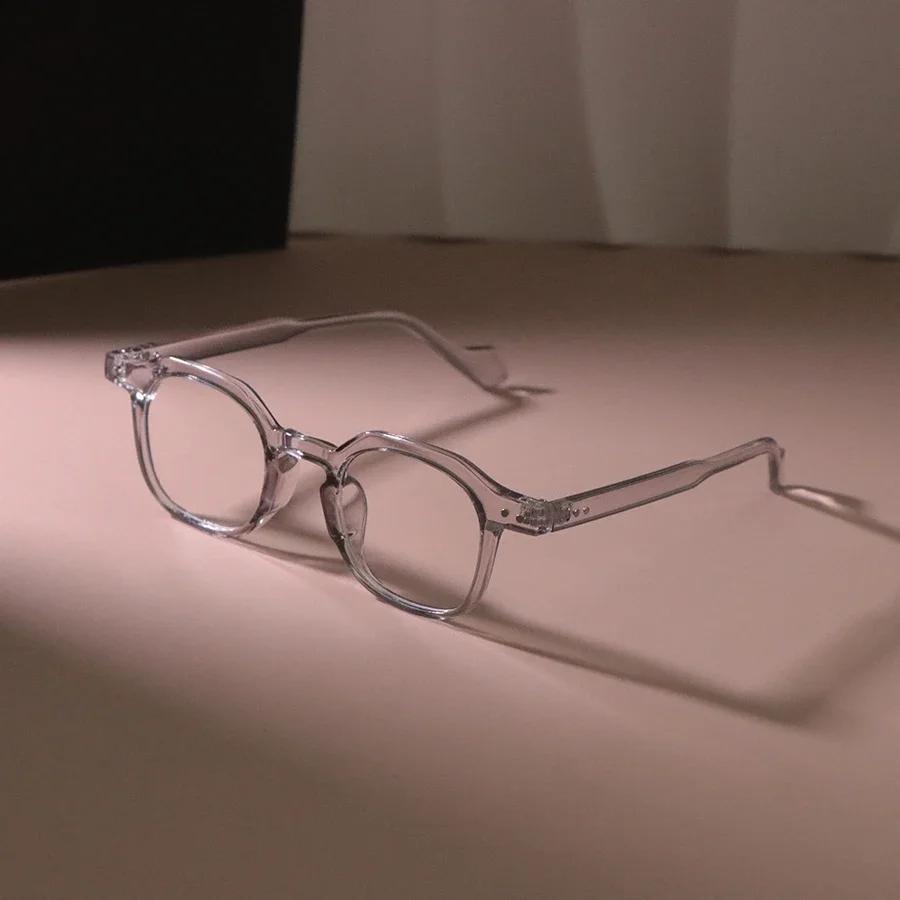 Brand Fashion Retro Square Eyeglasses Frame Male Clear Lens Vintage Glasses Women Men Unisex Outdoor Transparent Lens