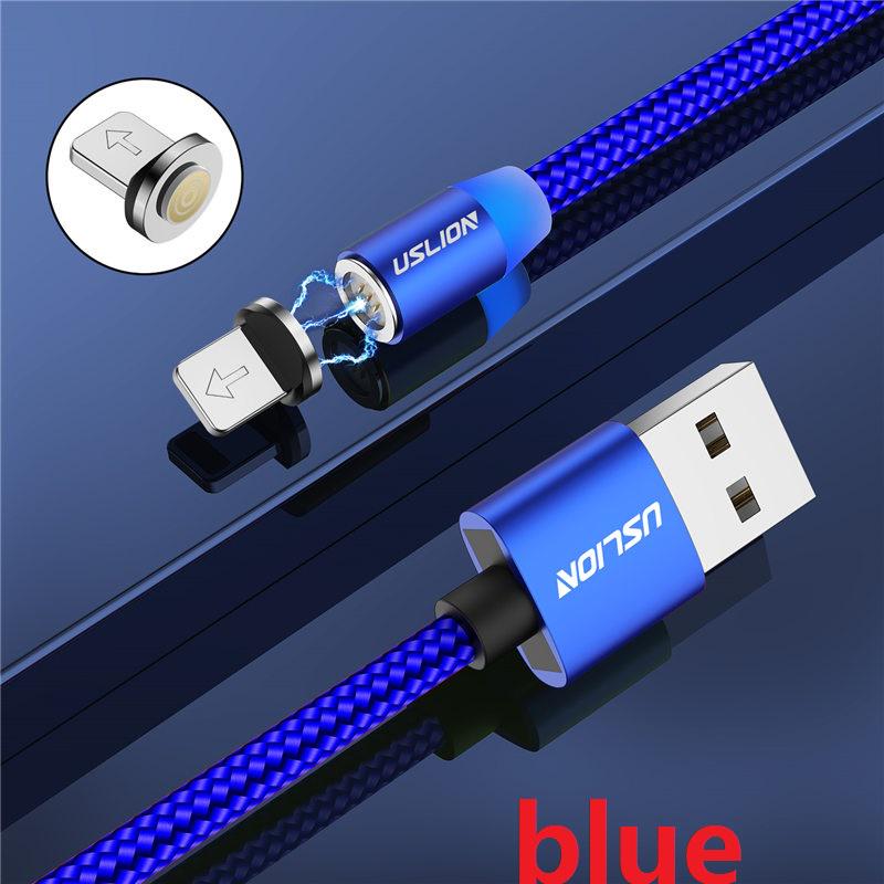 Магнитный кабель 1 м, 3 А, кабель для быстрой магнитной зарядки, микро-usb типа c для iPhone, быстрая зарядка 3,0 USB