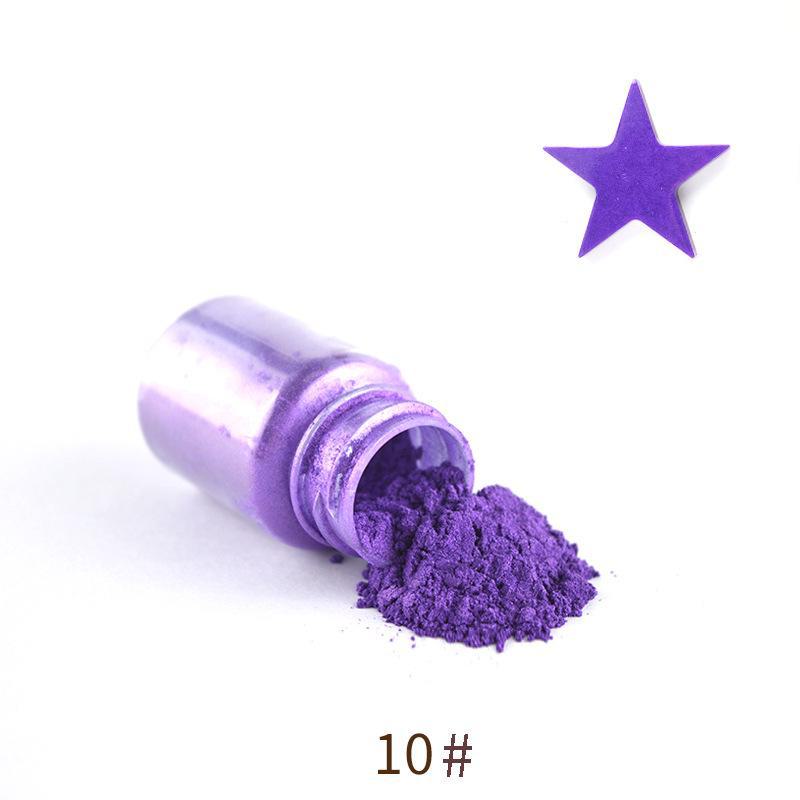 10 г жемчужной пудры с блестками и клеем для кристаллов с пигментом цвета русалки для самостоятельного изготовления.