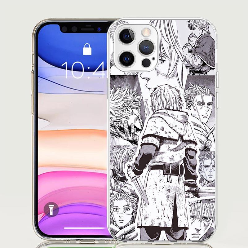 Vinland Saga Phone Case For Apple iPhone 17 Air 16 15 Plus 14 + 13 Mini 12 11 Pro Max 7 8 SE 16Max Soft Shell Cover Coque 17 Air