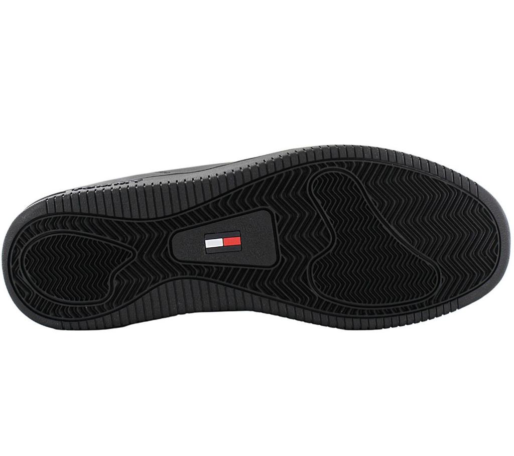 Tommy Hilfiger Джинсы Retro Basket ESS - Мужская обувь Кожаная черная EM0EM00955-0GK Кроссовки Спортивная обувь ORIGINAL