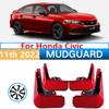 4Pcs/Set Flaps Mudguards for Honda Civic 11th 2022 Mud Flaps Splash Guards Mudguards Glossy ABS Auto Mud