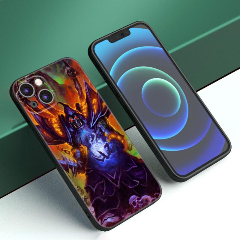 Чехол для телефона World of Warcraft для Apple iPhone 12 13 Mini 11 14 15 Pro Max 7 8 Plus X XR XS SE 2020 2022 черный силиконовый чехол