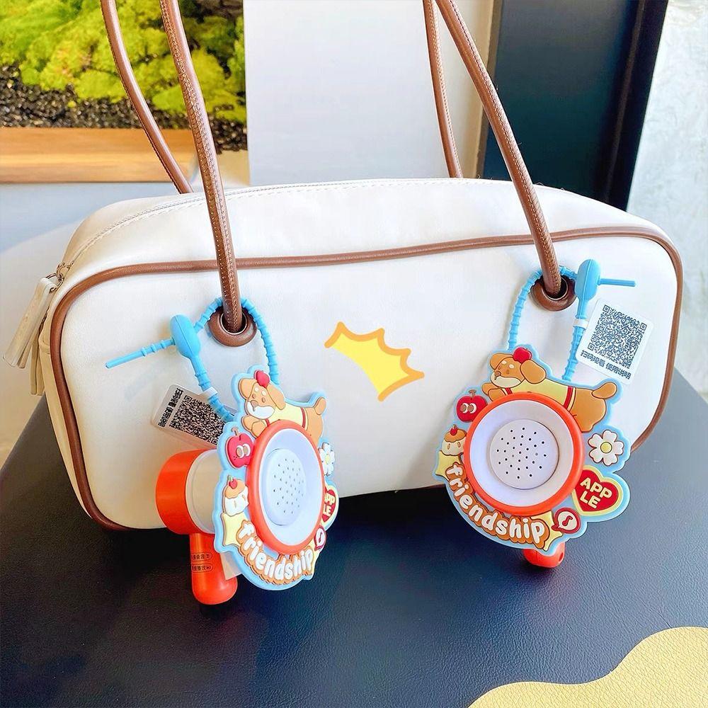 Recordable Mini Speaker Loudspeaker With Key Chain Record Keychain Funny Loudspeaker Bag Pendant