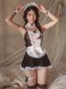 Женское сексуальное нижнее белье Французский фартук Платье горничной Косплей костюм Служанка Лолита Платье-бэбидолл Униформа Эротическая ролевая игра Экзотика