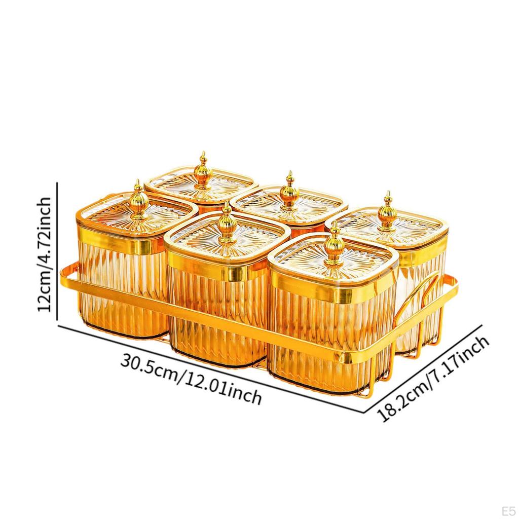 Блюдо для сухофруктов, стильное украшение в скандинавском стиле с крышкой, блюда для закусок, контейнеры для специй для печенья
