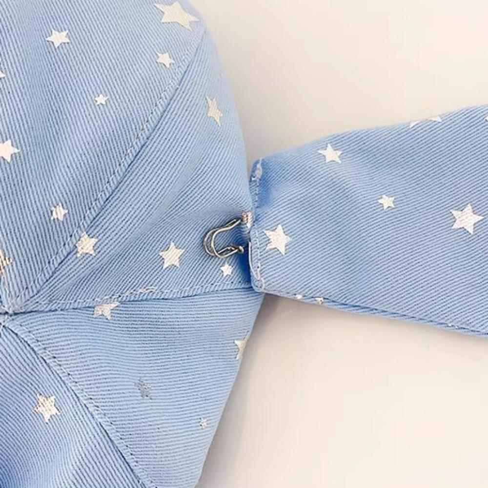 Хлопковая шапка с бантиком «Серебряная звезда» в стиле Y2K, берет с кроличьими ушками, универсальная съемная шляпа с кроличьими ушками, для девочки