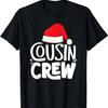 Футболка для семейной группы 'Cousin Crew' с рождественским пижамным дизайном