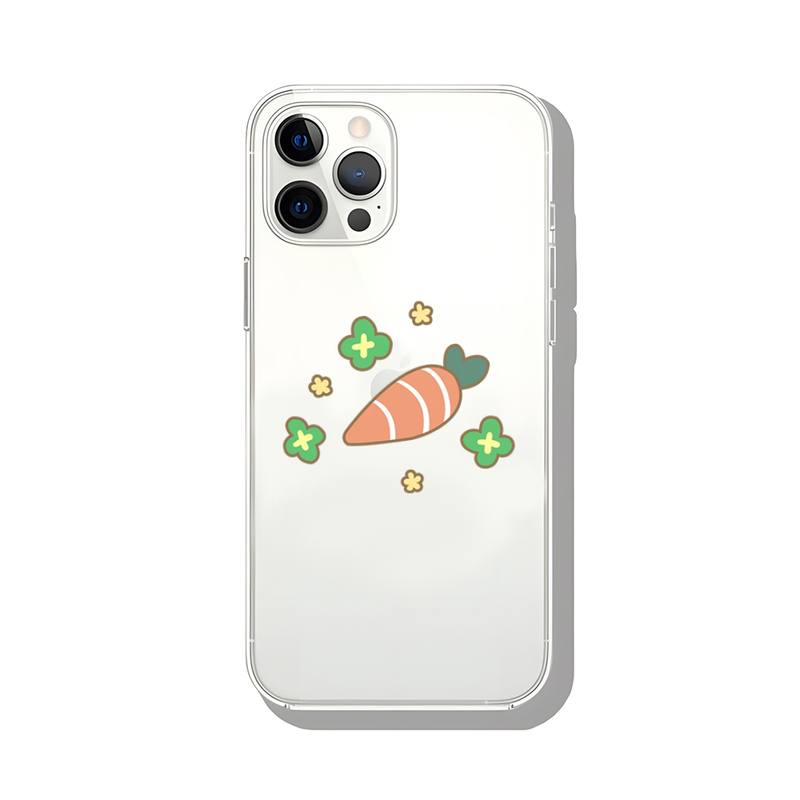 Милый Чехол-Морковка для Телефона Прозрачный Fundas для Iphone 14 11 12 13 Мини Про Макс Se 5 6 6 С 7 8 Плюс Xr X Xs Ударопрочный Задний Чехол