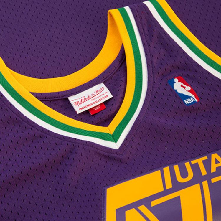 Mitchell & Ness Юта Джаз 1991 92 Карл Мэлоун Swingman Джерси SMJYCP18006-UJAPURP91JST