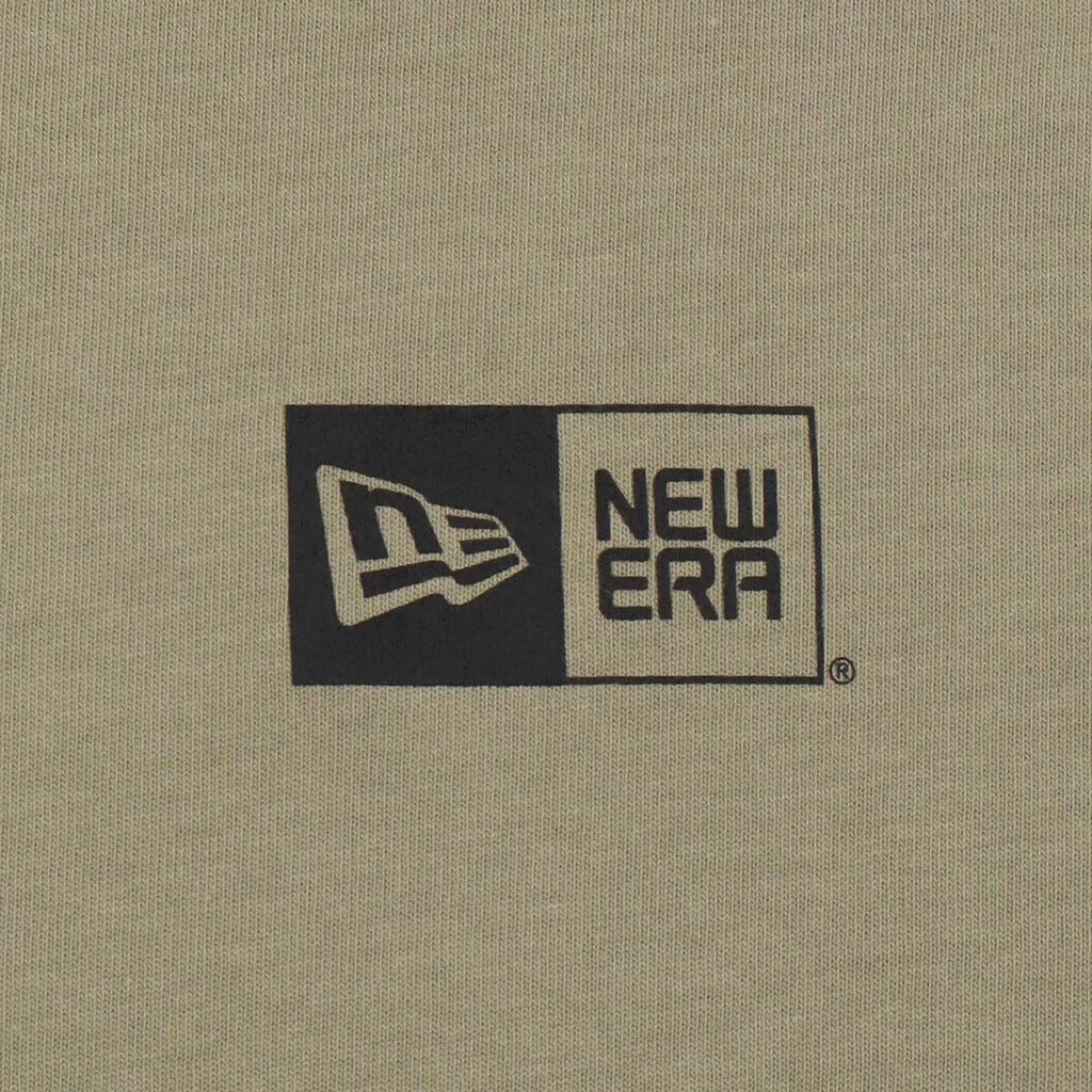 NEW ERA Short Sleeve Onspotz Exclusive Oversized Pebble Black XXL Oversized Cotton Tee Box Logo T-Shirt S/S