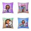 Gabby's Dollhouse Pillow Case 45x45cm, Gabby Cat & Pandy Paws Chair Cushion Cover, Nordic Style Kids Room Decor Accessories