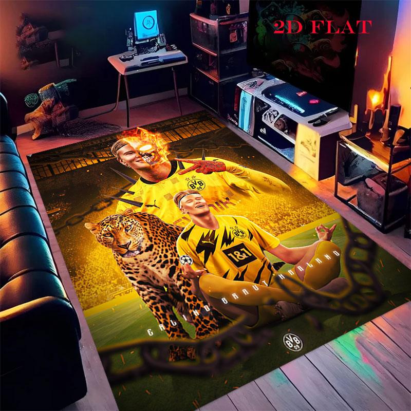 Vinicius Jr. Fury Poster Carpet Rug for Living Room Bedroom Home Sofa Decoration,Kids play Nonslip Floor Mat