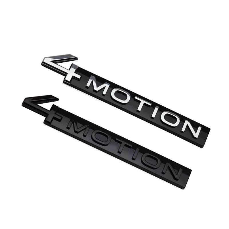AABIP1 High Quality ABS Car Sticker 4-MOTION Logo Car Trunk Badge Decals For Volkswagen Tiguan Santana CC Passat Talagon Golf R Touareg