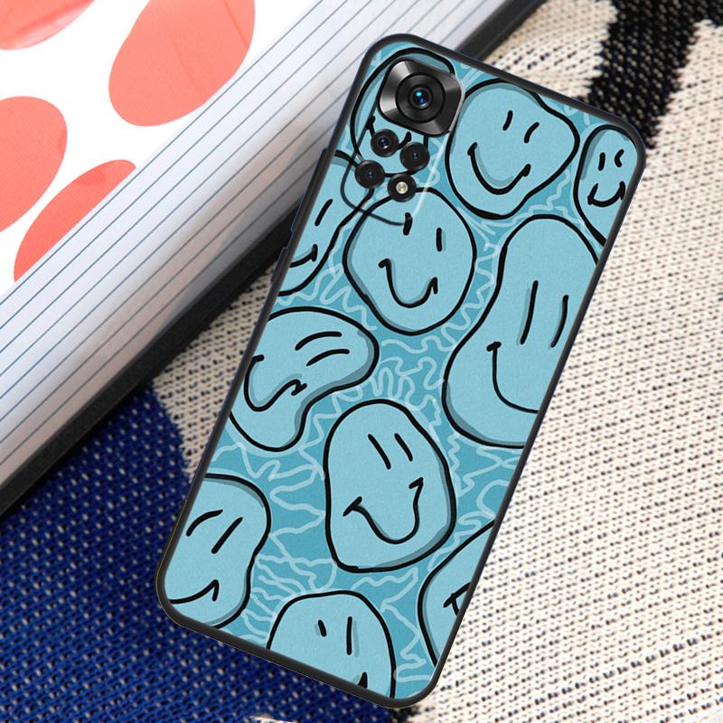 Чехол Smile Face Happy Cute для Xiaomi Redmi Note 8 9 10 11 12 Pro 8T 9S 10S 11S Redmi 12C 9C 9T 10A 10C