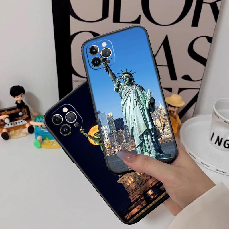 Чехол для телефона IK66 Статуя Свободы для Samsung Galaxy S20 S21 S22 Ultra FE + Plus A21S A22 A24 A25 A26 A30 A30S A31