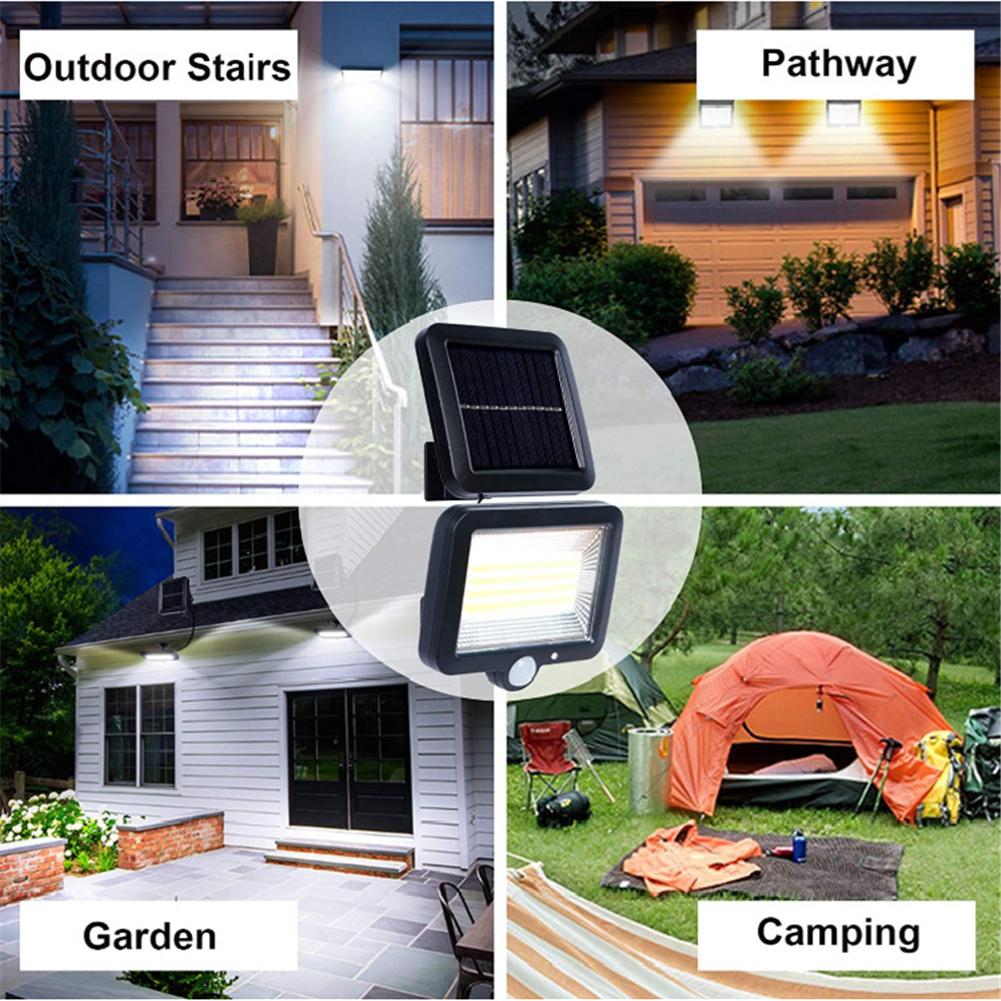 100led Solar Light Motion Sensor Wall Light Emergency Led Light For Outdoor Street Garden Porch
