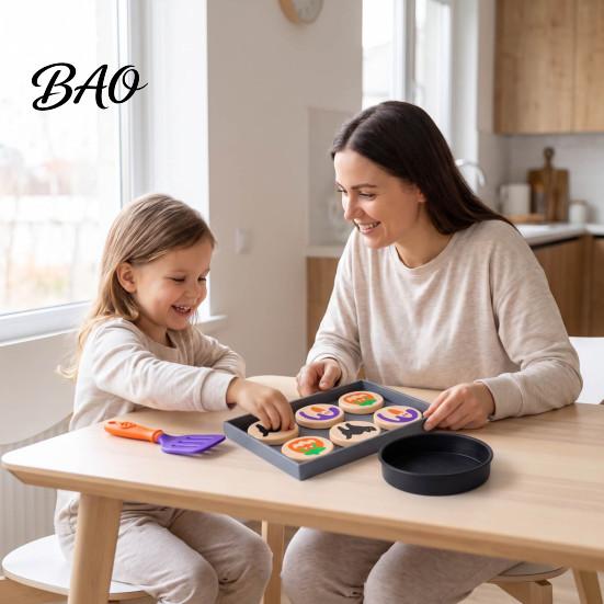 Tabletop Display Decor 3D Printed Halloween Cookie Toy, Simulated Bakery Food Playset for Kids Pretend Serving Dessert Counter Play And Seasonal