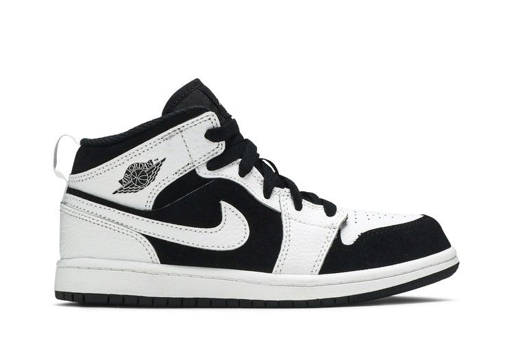 Kids' Sneakers Jordan 1 Mid White Black (PS) White/Black-White