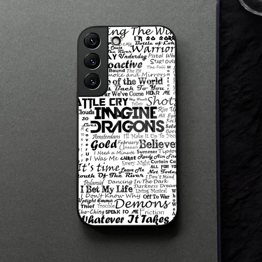 Чехол для телефона Imagine Dragons Eyes Closed Стеклянный Для Samsung Galaxy S21 S25 S22 S20 S24 S23 Ultra Fe Plus A16 A34 A54 A24 Coque