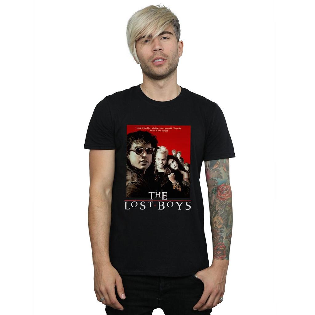 The Lost Boys Mens Red Poster T-Shirt
