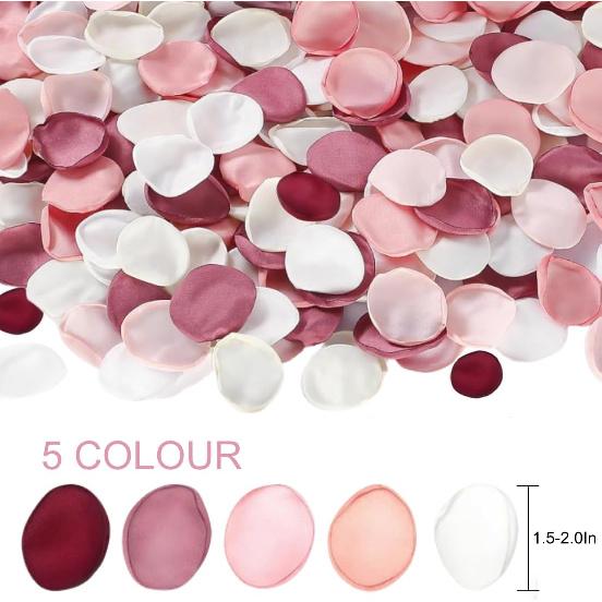 200 шт. Большие шелковые лепестки роз Искусственные лепестки цветов для разбрасывания с подарочной коробкой для девичника Романтической ночи Свадебная дорожка Стол для приема