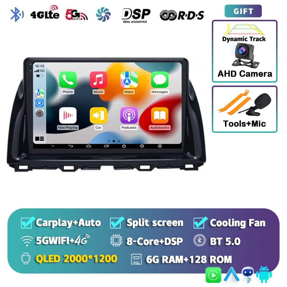 Android 14 Carplay Auto For Mazda CX5 CX-5 CX 5 2012-2015 Car Radio Navigaion GPS Multimedia Video Player 2din DVD Head Unit DSP