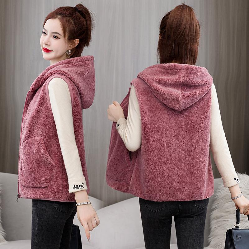 Women's Sleeveless Plus Size Vest Loose Casual Vests Loose Thickened Vest