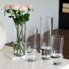 Прозрачная цилиндрическая ваза для цветов, свадебная вечеринка, обеденный стол, центральный элемент, гидропонный держатель для цветов, прозрачный контейнер для растений, украшение