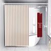 Yicang Foldable White Polyester Shower Curtain