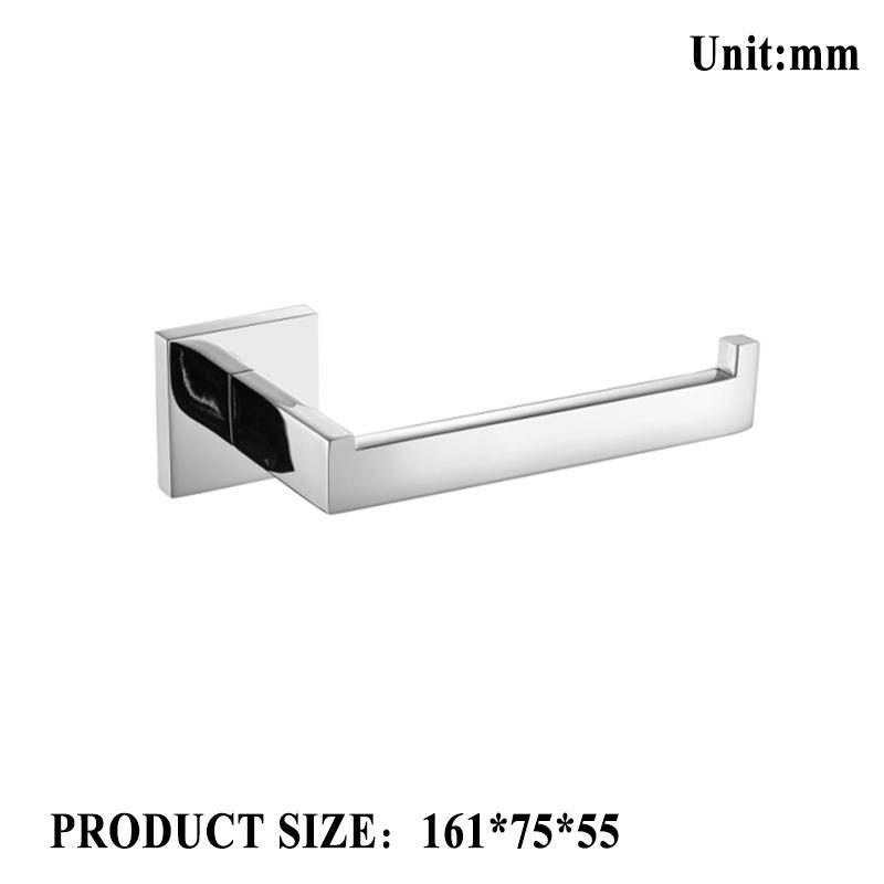 Chrome Polished Double Towel Bars Bathroom Towel Hanger Rack Stainless Steel Bathroom Accessories Soap Dish Toilet Brush Holder