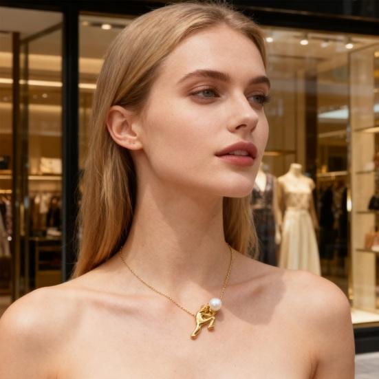 Ожерелье Кулон Сизиф Искусственный жемчуг Регулируемая длина Ожерелье Греческий миф Символ настойчивости Ювелирное украшение Подарок