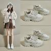 Fashion Ins Korean Version of The New Father Shoes Female Spring Student Sports Running Shoes Casual Shoes Thick Sole Increase