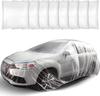 Tallew 4 шт. Универсальный пластиковый чехол для автомобиля 12. 5 x 21. 7-футовый одноразовый водонепроницаемый чехол для всего автомобиля (седан) с резинкой для использования на открытом воздухе