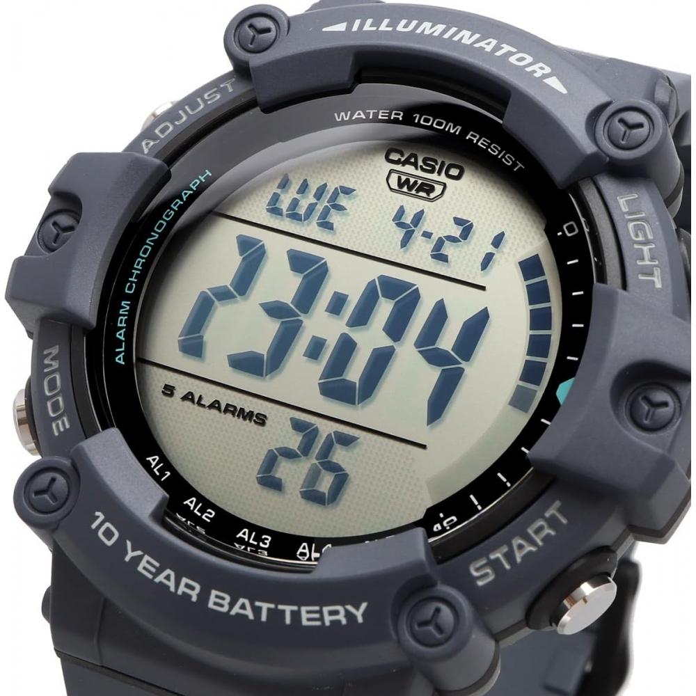 Casio Мужские цифровые часы Сине-серые Ae 1500wh 2av