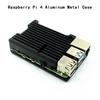 Алюминиевый корпус для Raspberry Pi 4/3 с двумя вентиляторами охлаждения, металлический корпус, черный корпус для RPI Raspberry Pi 4B/3B/3B+