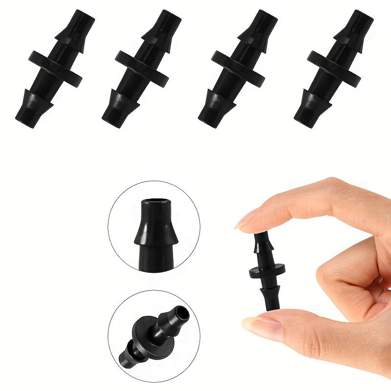 100pcs 4/7 Dual Hook Micro Irrigation Barbed Connectors For Garden Field Watering Gardening Accessories