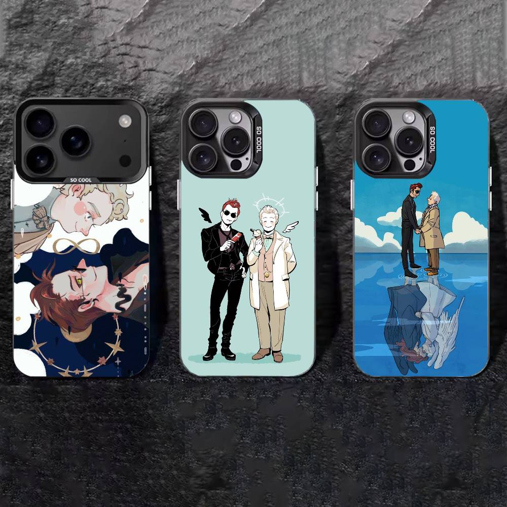 G-Good Мультяшный чехол для телефона с предзнаменованиями для iPhone 17,16,15,14,13,12,11 Plus,Pro Max,XS,Цветной серебристый чехол для телефона