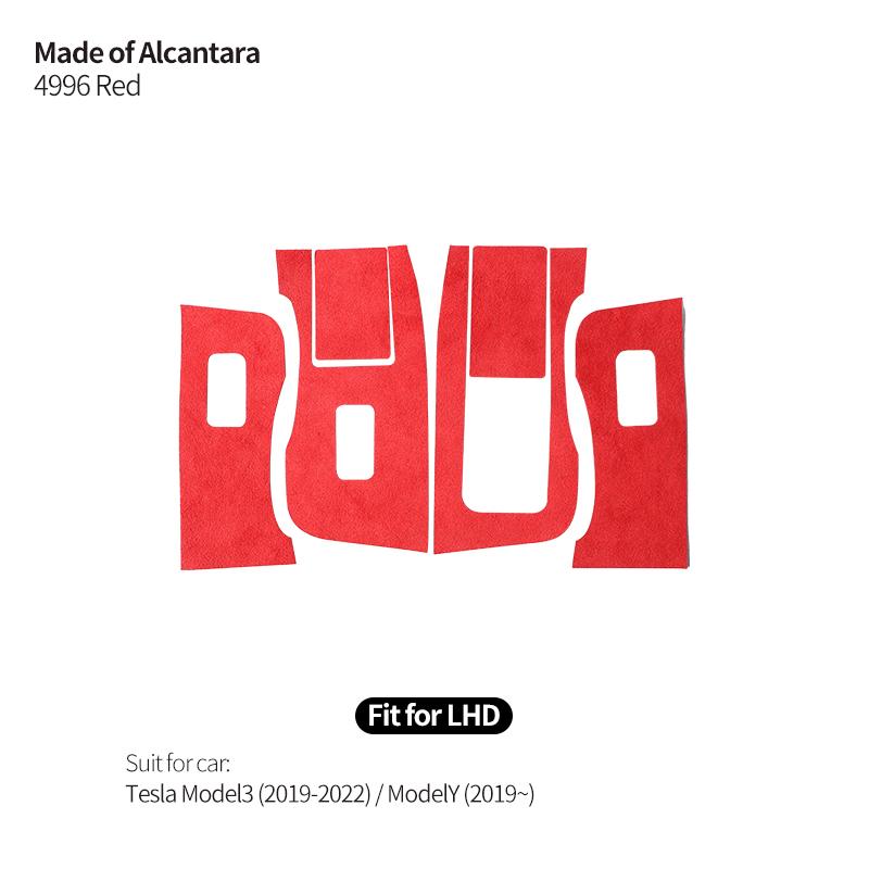 Для Tesla Model 3 Y 2019-2025 Стеклоподъемник Панель Отделка Рамка Наклейка Тюнинг Изготовлены Из Алькантары Аксессуары Для Интерьера Автомобиля