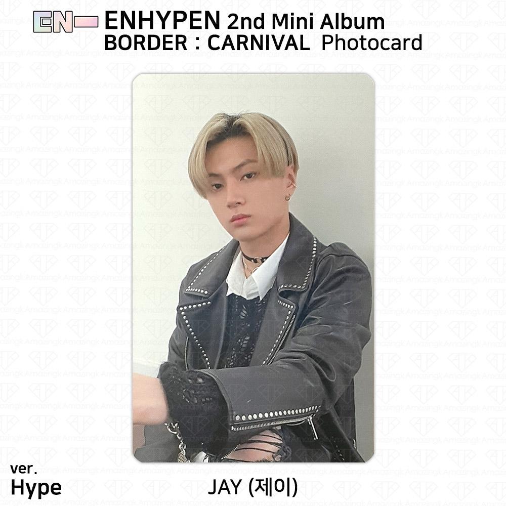 ENHYPEN 2-й мини-альбом Border Carnival, официальная фотокарточка Up Hype Down Ver. KPOP