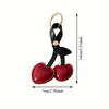 Yogodlns Милый мини-рюкзак с красной вишней, подвеска для сумки, подвеска для сумки, аксессуары для сумок