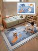 Cartoon Style Rugs for Bedroom Fluffy Soft Bedside Floor Mat Large Area Living Room Decoration Carpet Thick Plush Children's Rug