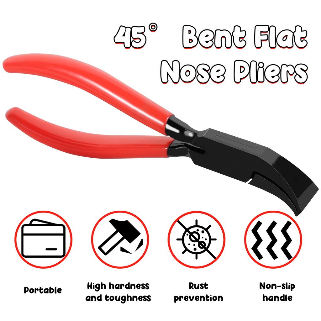 Metal Bending Pliers Flattering Pliers Straight & 45° Hand Seamers Sheet Metal Tools for Bending & Flattening Sheet Metal Plier