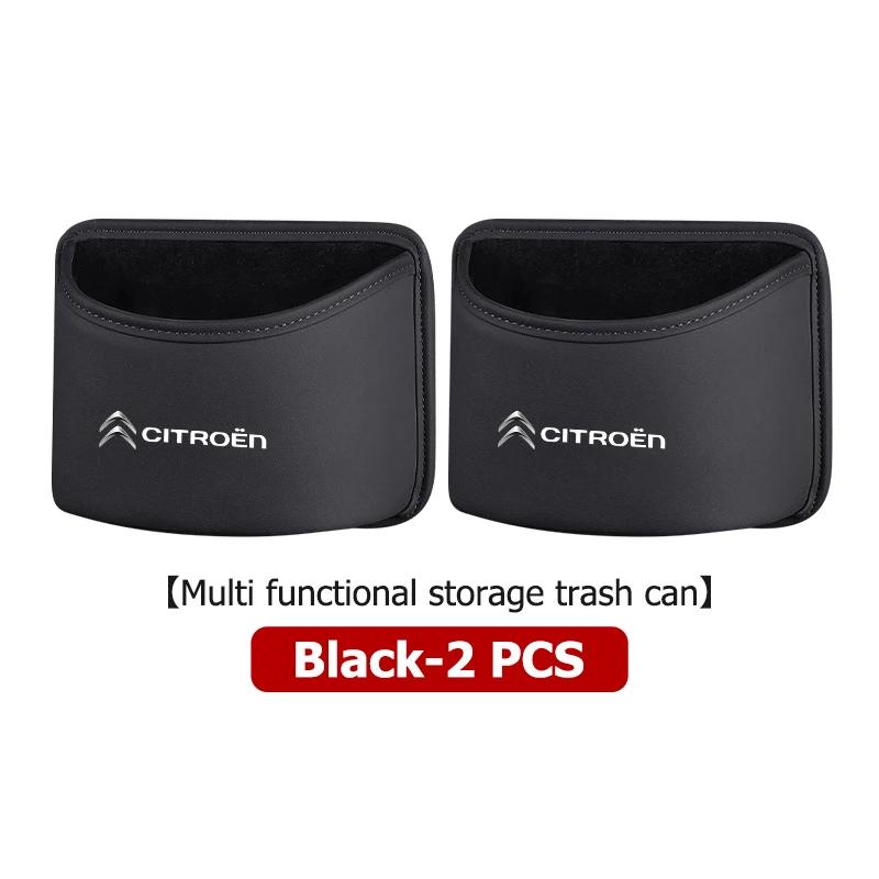 Leather Car Trash Bin Hanging Garbage Dust Case Storage Box For Citroen Grand Berlingo Jumper Celysee Xsara Picasso Aircross