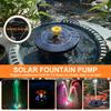 4 Вт Солнечный Насос для Фонтана Птичьей Поилки Наружный Фонтан на Солнечной Батарее с Цветными Светодиодными Огнями и 6 Насадками для Украшения Садового Пруда Бассейна