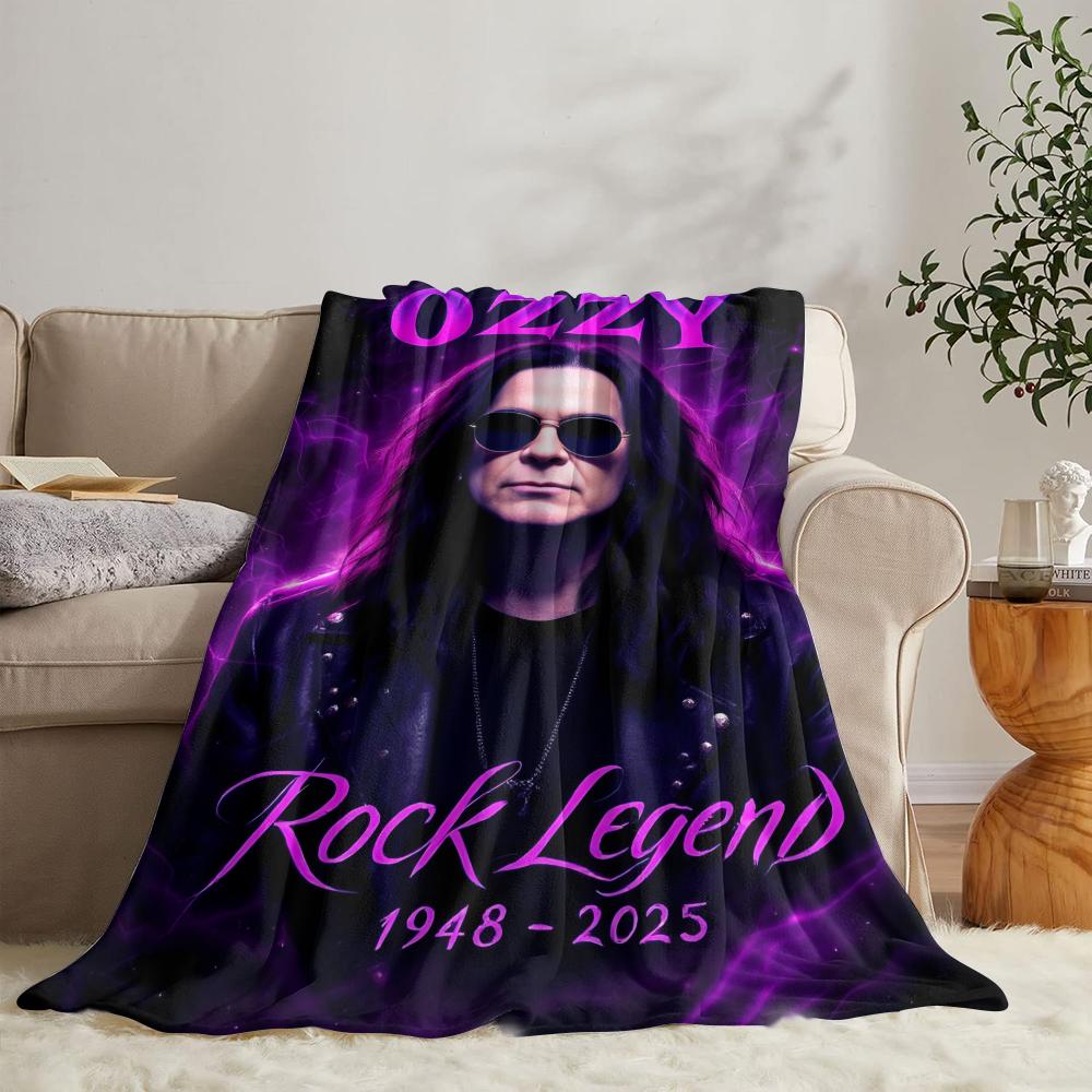 O-ozzy RIP Оззи Осборн Мягкий флисовый плед Летнее одеяло Легкое уютное одеяло для сна на диване, кровати, в путешествии